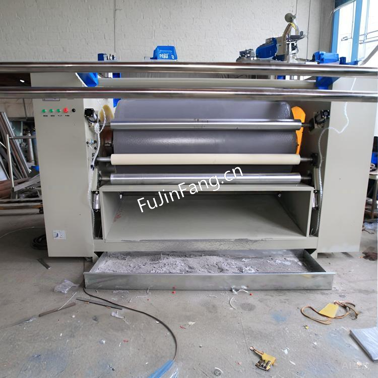 The hot film processing factory uses a fully automatic leather embroidery lace embroidery hot melt adhesive film large drum peeling machine