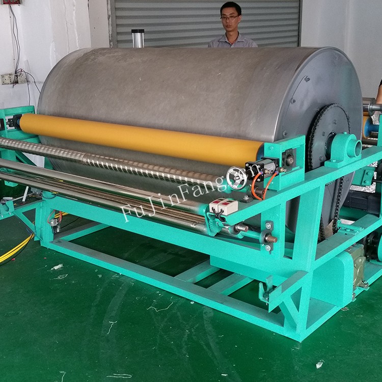 Embroidery factory self use semi-automatic embroidery tablecloth hot melt adhesive large drum debonding machine