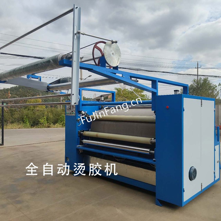 Hot melt glue processing factory uses fully automatic leather embroidery tablecloth embroidery hot melt glue large drum glue machine