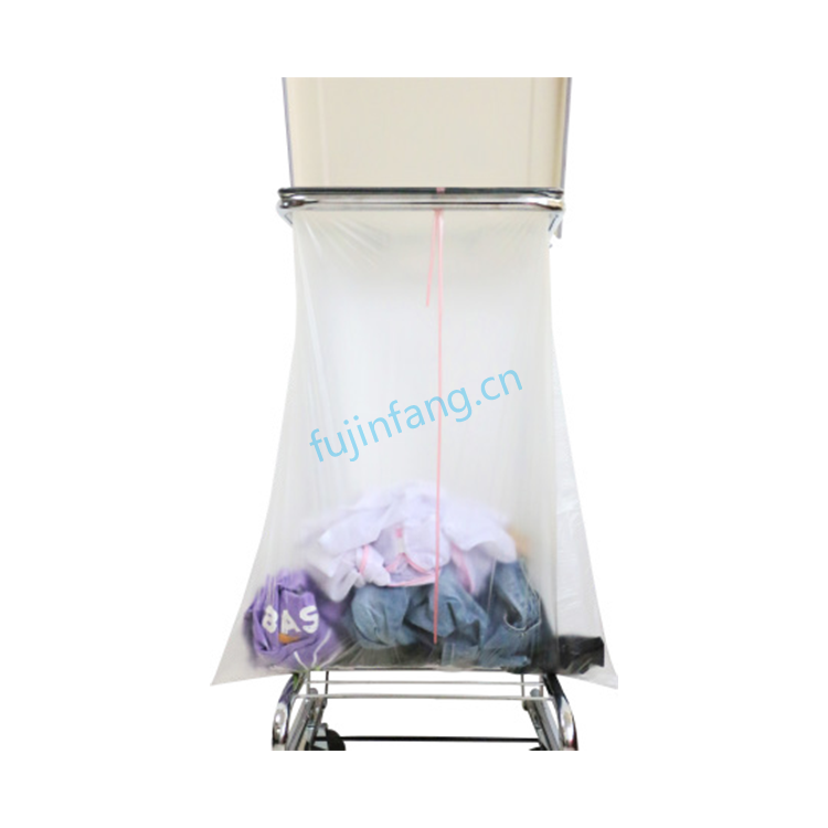Single layer 914 × 990mm disposable water-soluble anti infection medical laundry bag for anti infection isolation