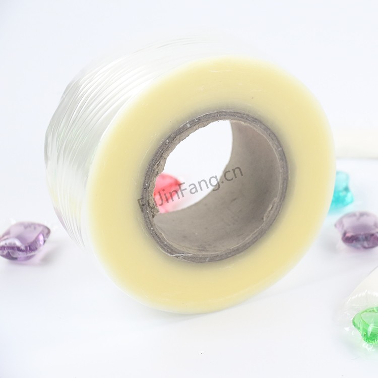 The thickness of 25-75 μ m is used for automatic packaging of PVA water-soluble films that dissolve and degrade in water within 15 seconds